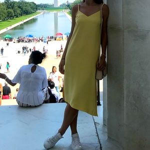 Club Monaco Lemon Yellow Dress
